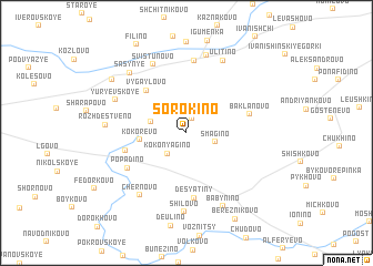 map of Sorokino
