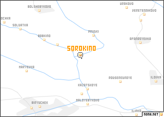 map of Sorokino