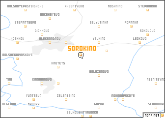 map of Sorokino