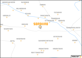 map of Sorokino
