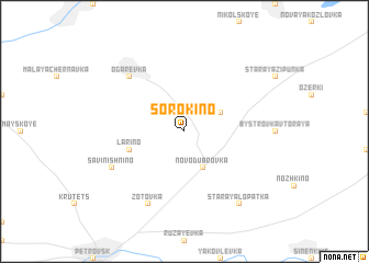 map of Sorokino