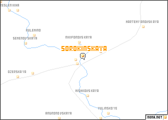 map of Sorokinskaya