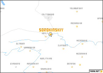 map of Sorokinskiy