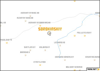 map of Sorokinskiy