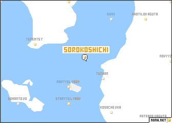 map of Sorokoshichi