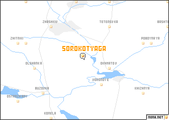 map of Sorokotyaga