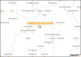 map of Sorokovshchina