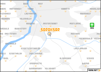 map of Soroksár