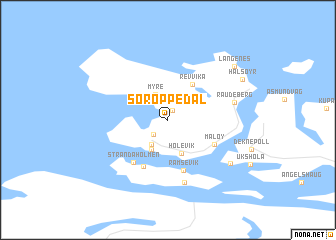 map of Sør Oppedal