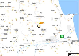 map of Soror