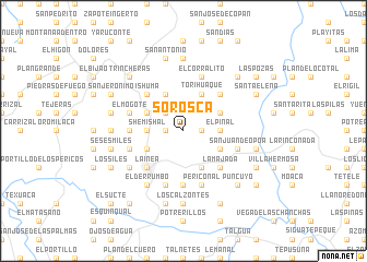 map of Sorosca