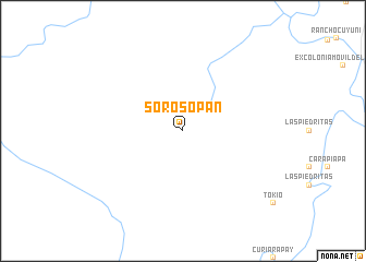 map of Sorosopán