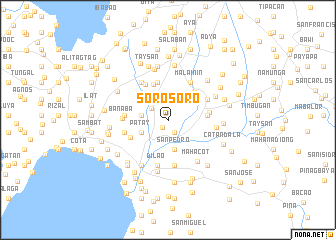 map of Sorosoro