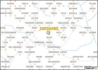 map of Soroumbo
