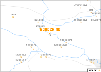 map of Sorozhino