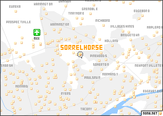 map of Sorrelhorse