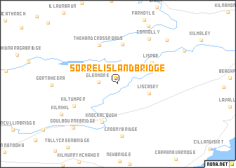 map of Sorrel Island Bridge