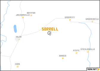 map of Sorrell