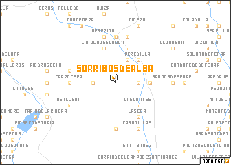 map of Sorribos de Alba