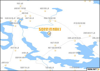map of Sorrinmäki
