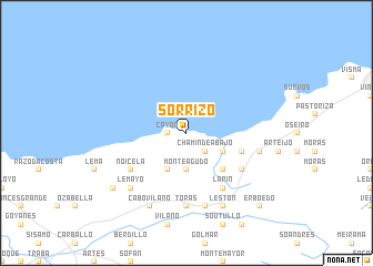 map of Sorrizo