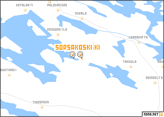 map of Sorsakoski