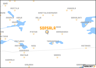 map of Sorsala