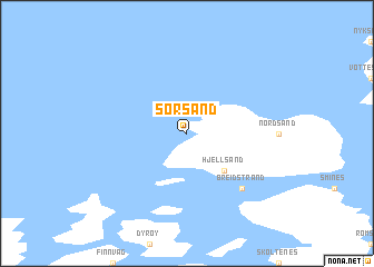 map of Sørsand