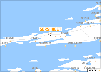 map of Sørskaget