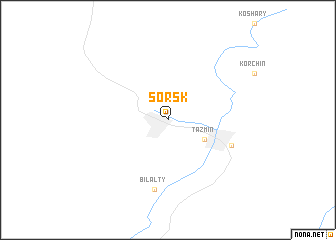 map of Sorsk