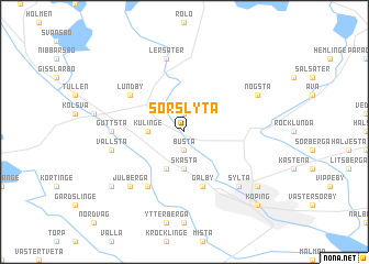 map of Sörslyta