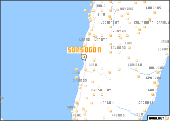 map of Sorsogon