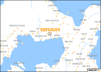 map of Sorsogon