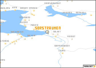 map of Sørstraumen