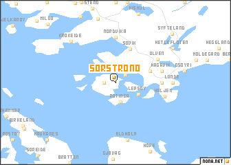 map of Sørstrøno