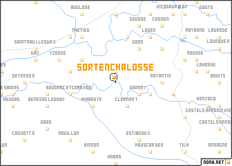 map of Sort-en-Chalosse