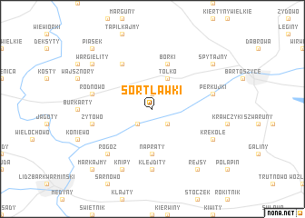 map of Sortławki