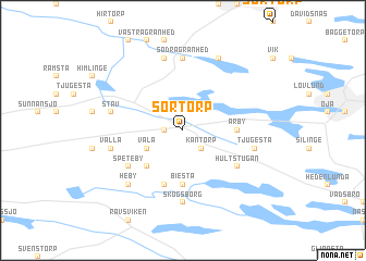 map of Sörtorp