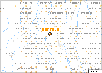 map of Sortová