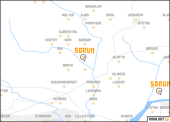 map of Sørum