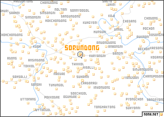 map of Sŏrun-dong