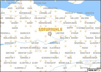 map of Sörupmühle