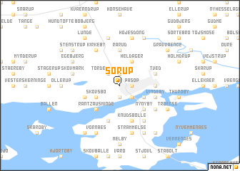 map of Sørup