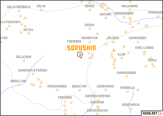 map of Sorūshīn