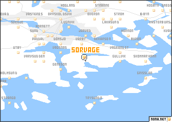 map of Sörvåge