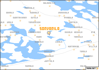 map of Sorvarila