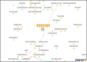 map of Sorvari