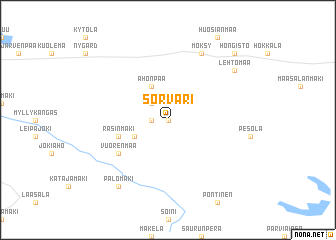 map of Sorvari