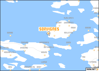 map of Sør Vignes