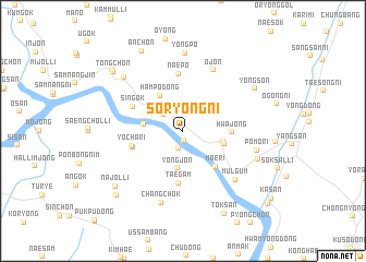 map of Sŏryong-ni